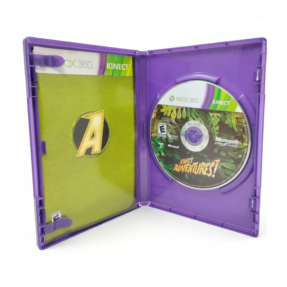 Microsoft Kinect Adventures Game Xbox 360 CIB Complete Manual Case Motion Play